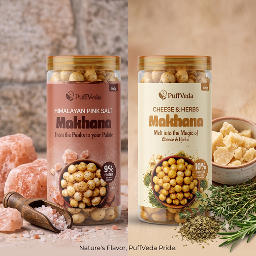 Cheese Herbs + Himalayan Pink Salt Combo Roasted Makhana