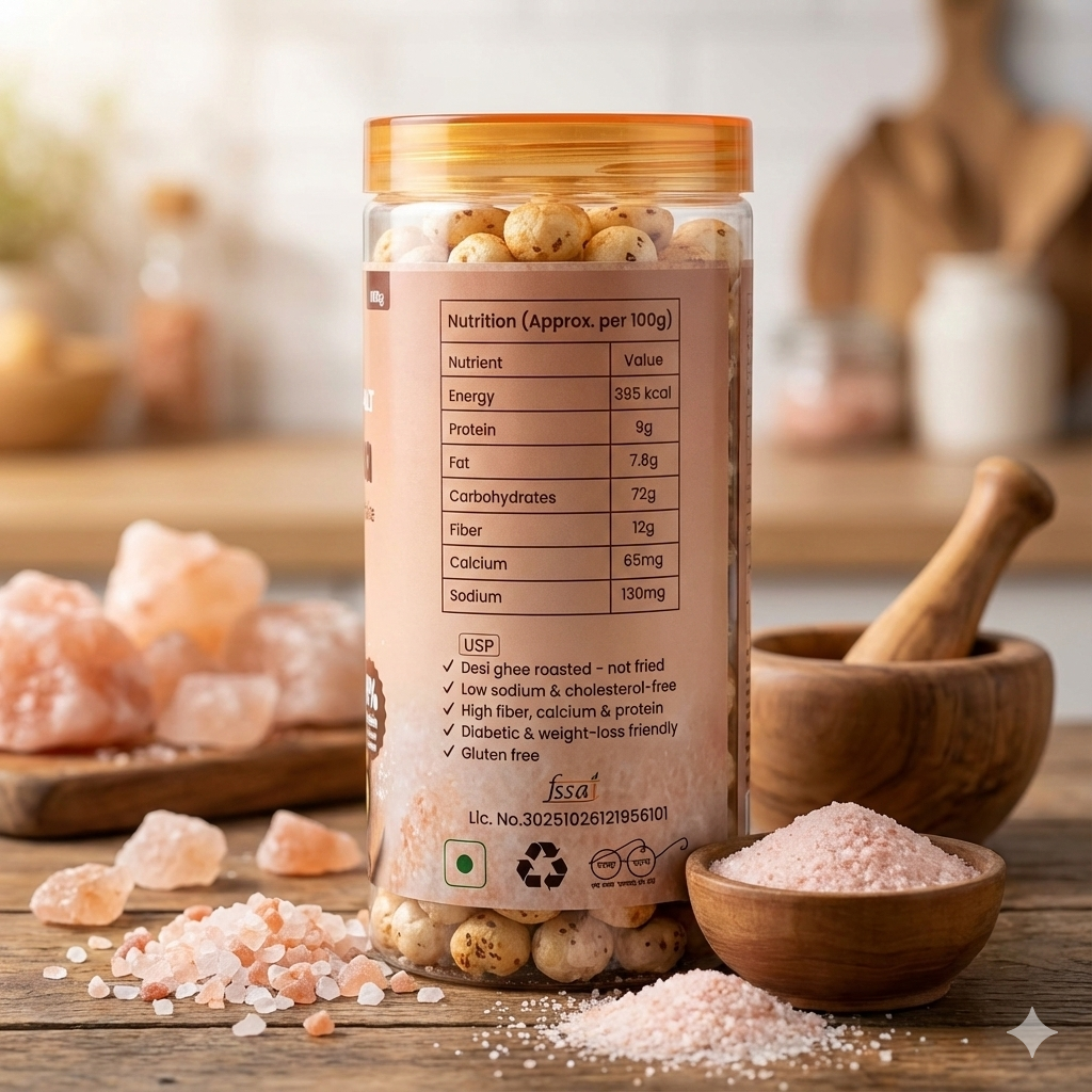 Pink Salt + Cheese & Onion Combo Roasted Makhana