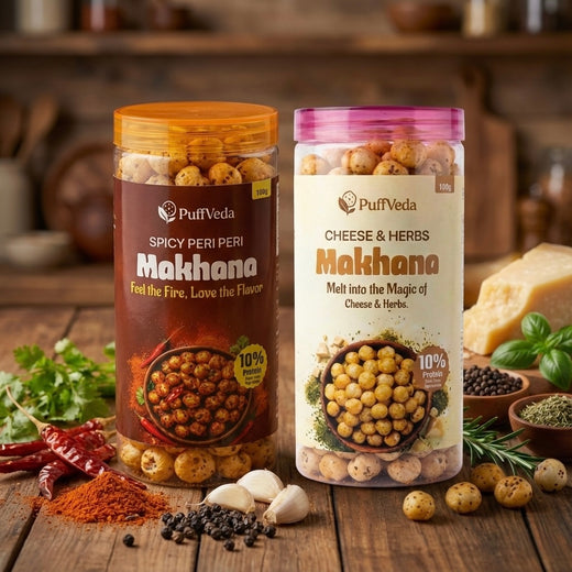 Cheese & Herbs + Peri Peri Combo Roasted Makhana